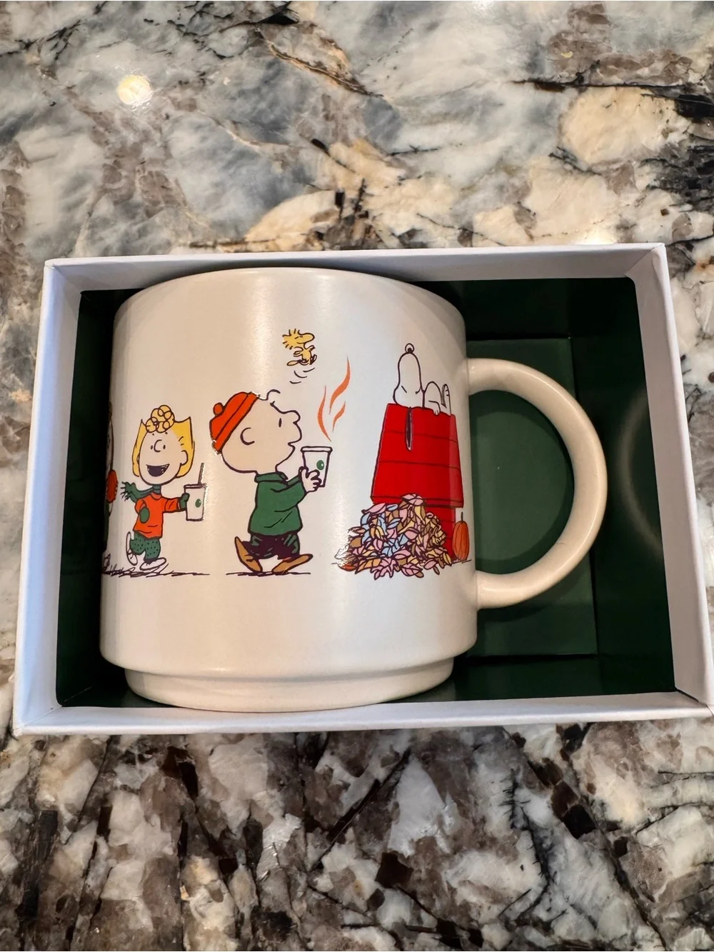 2026 Starbucks x Peanuts Snoopy 14oz. White Ceramic Mug *IN HAND*